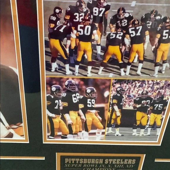 Steelers Championship Framed Photo Collage
